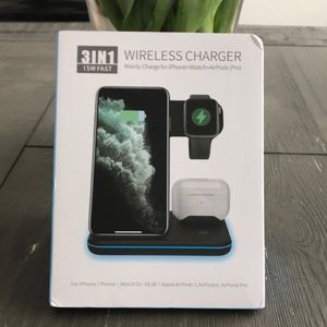 Wireless charger 3 in 1 iPhones, iwatch and AirPods